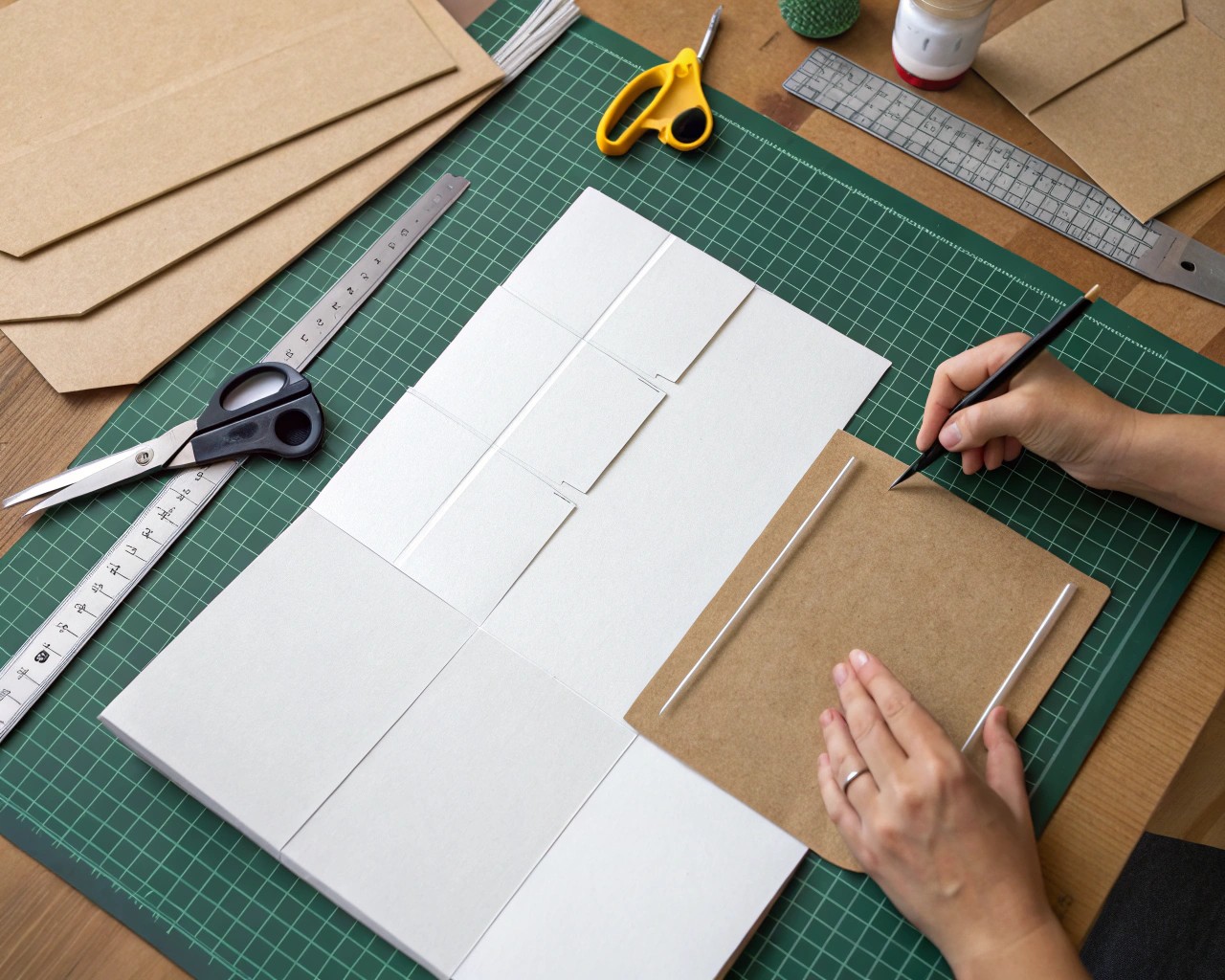 Creating a secure base and lid is crucial for a sturdy and reusable gift box.