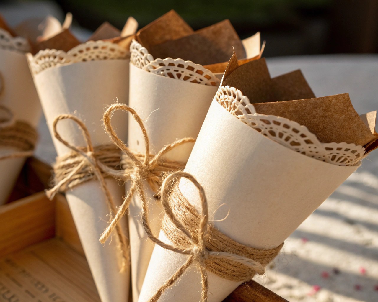 Decorative and functional, these cones add a personalized touch to any occasion.