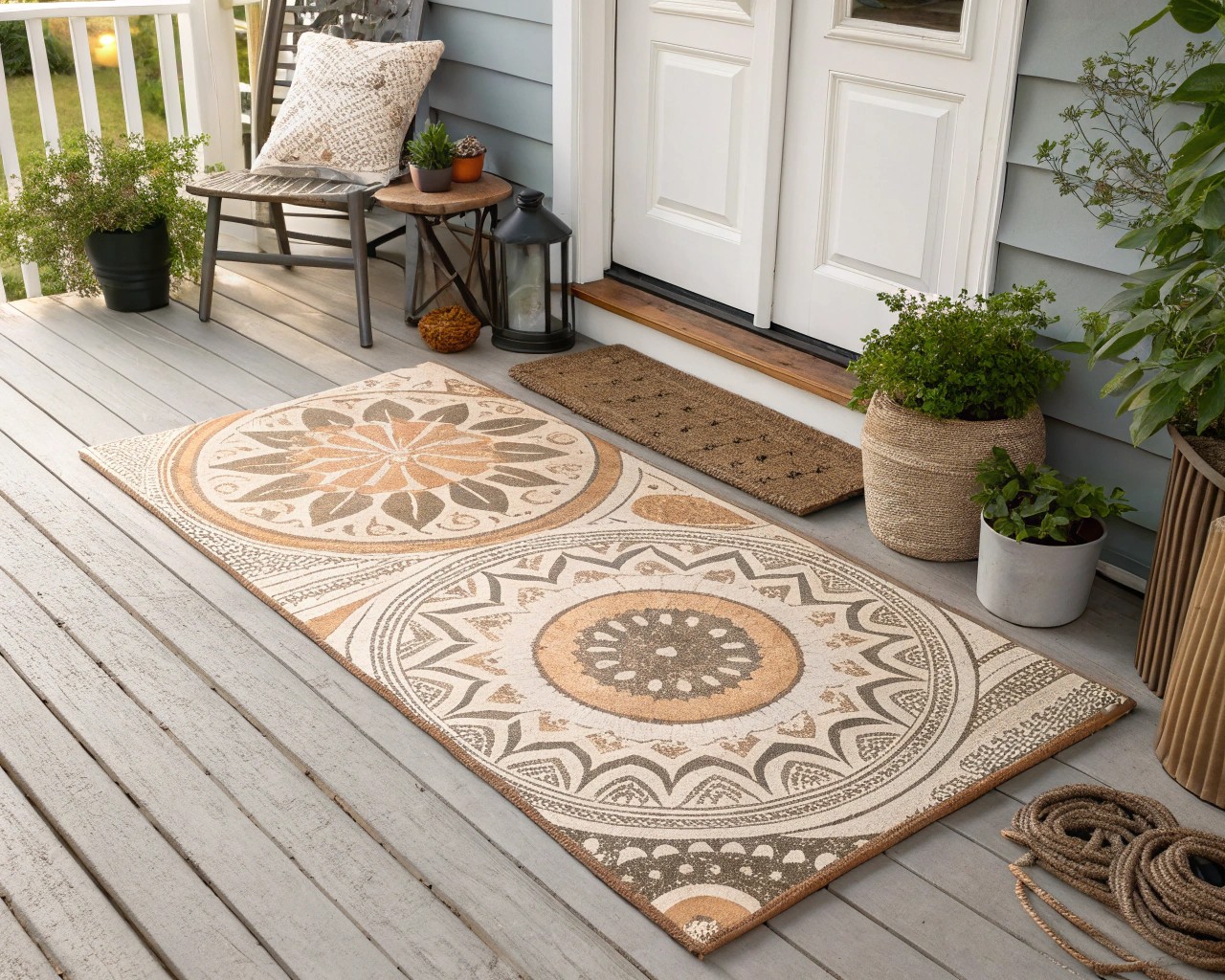 Hand-painted mats let you express individual style and creativity.